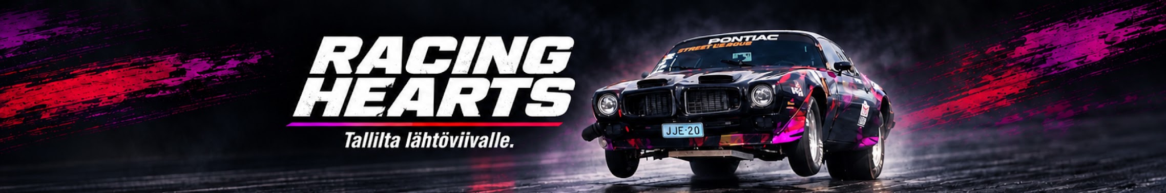 Racing Hearts – Tallilta lähtöviivalle. Firebird keula ilmassa.
